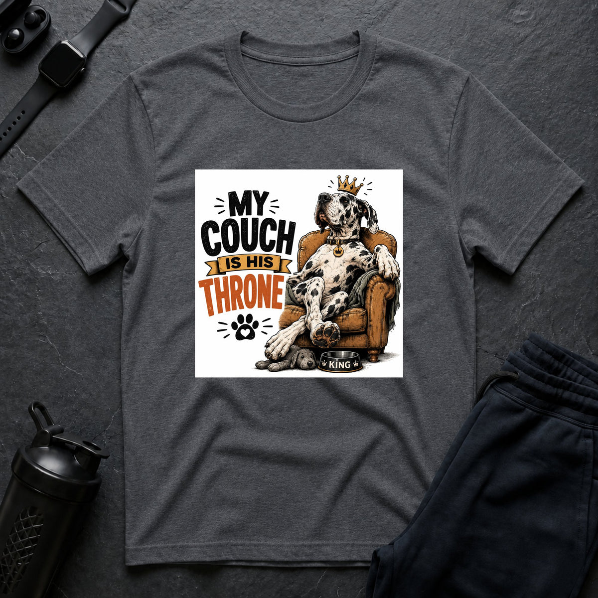 Couch Throne – Great Dane T-Shirt
