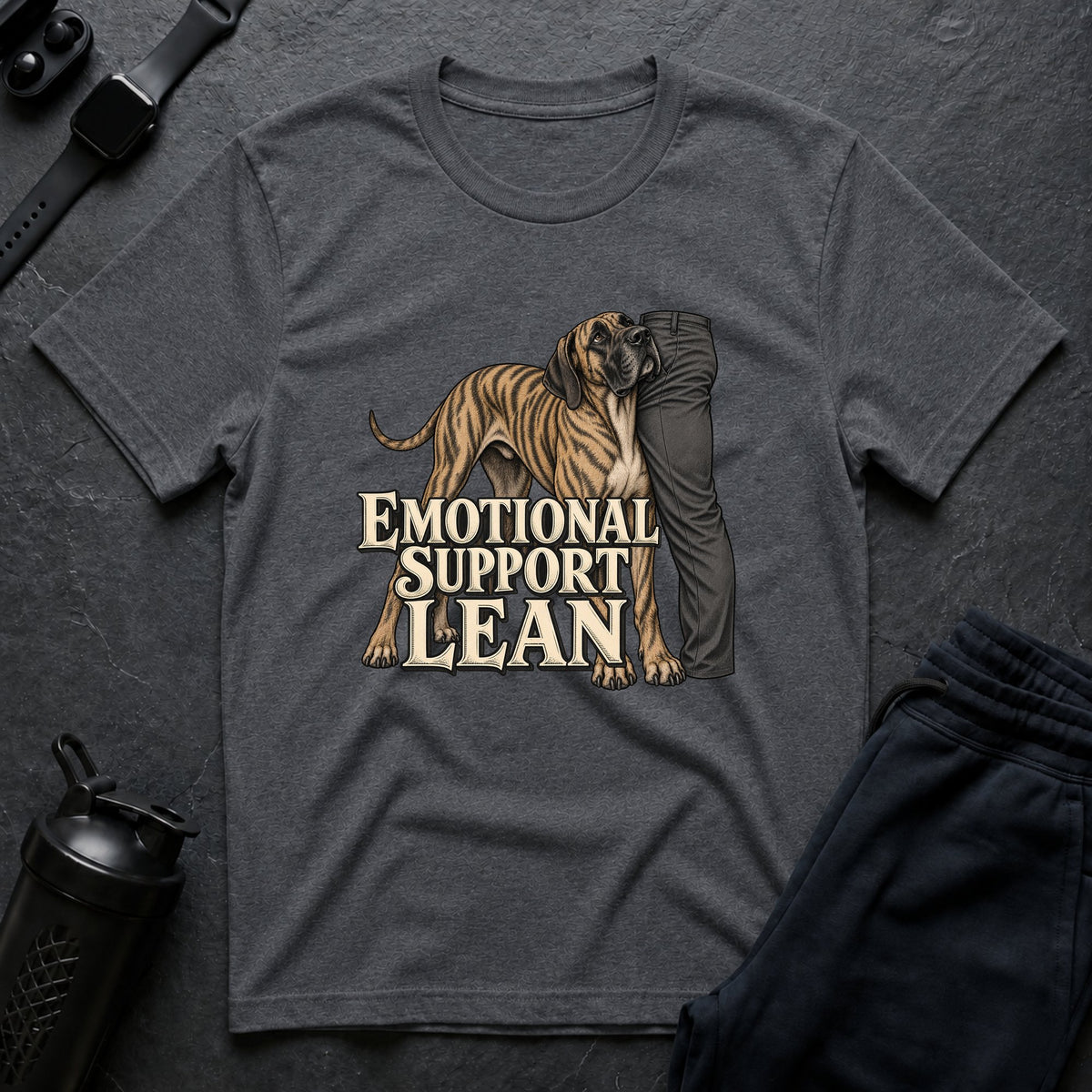 Emotional Support Lean – Great Dane T-Shirt