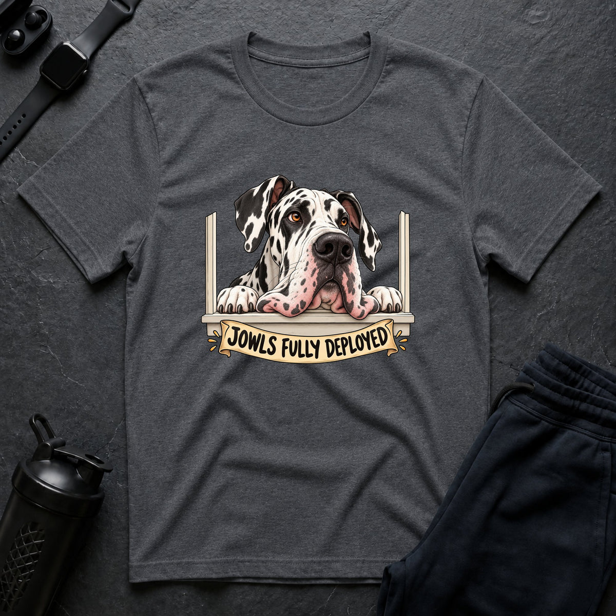 Jowls Fully Deployed – Great Dane T-Shirt
