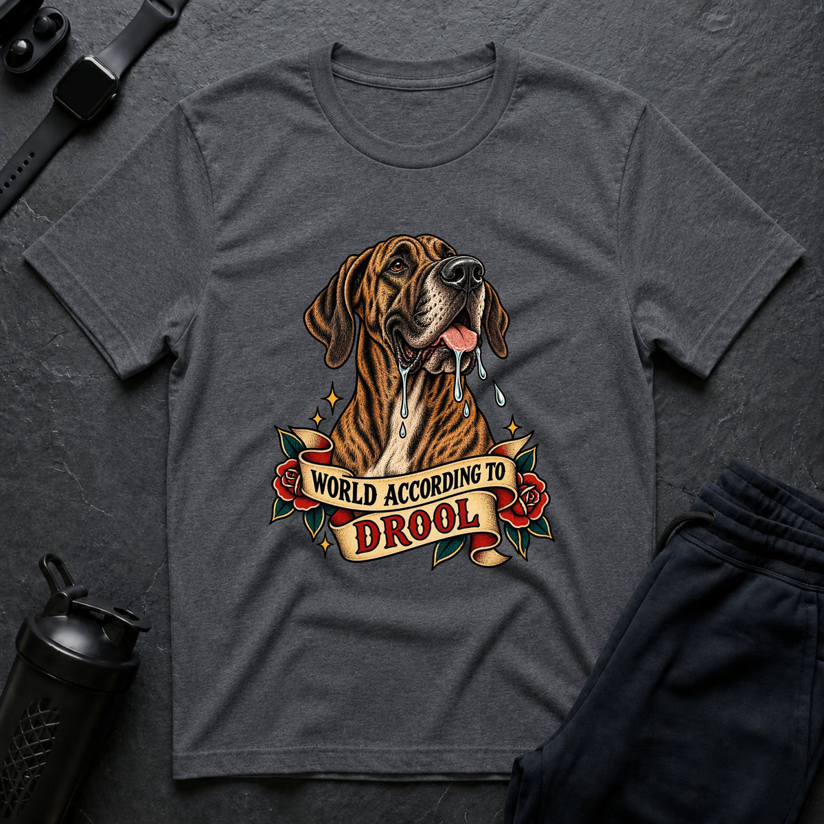 World According Drool – Great Dane T-Shirt