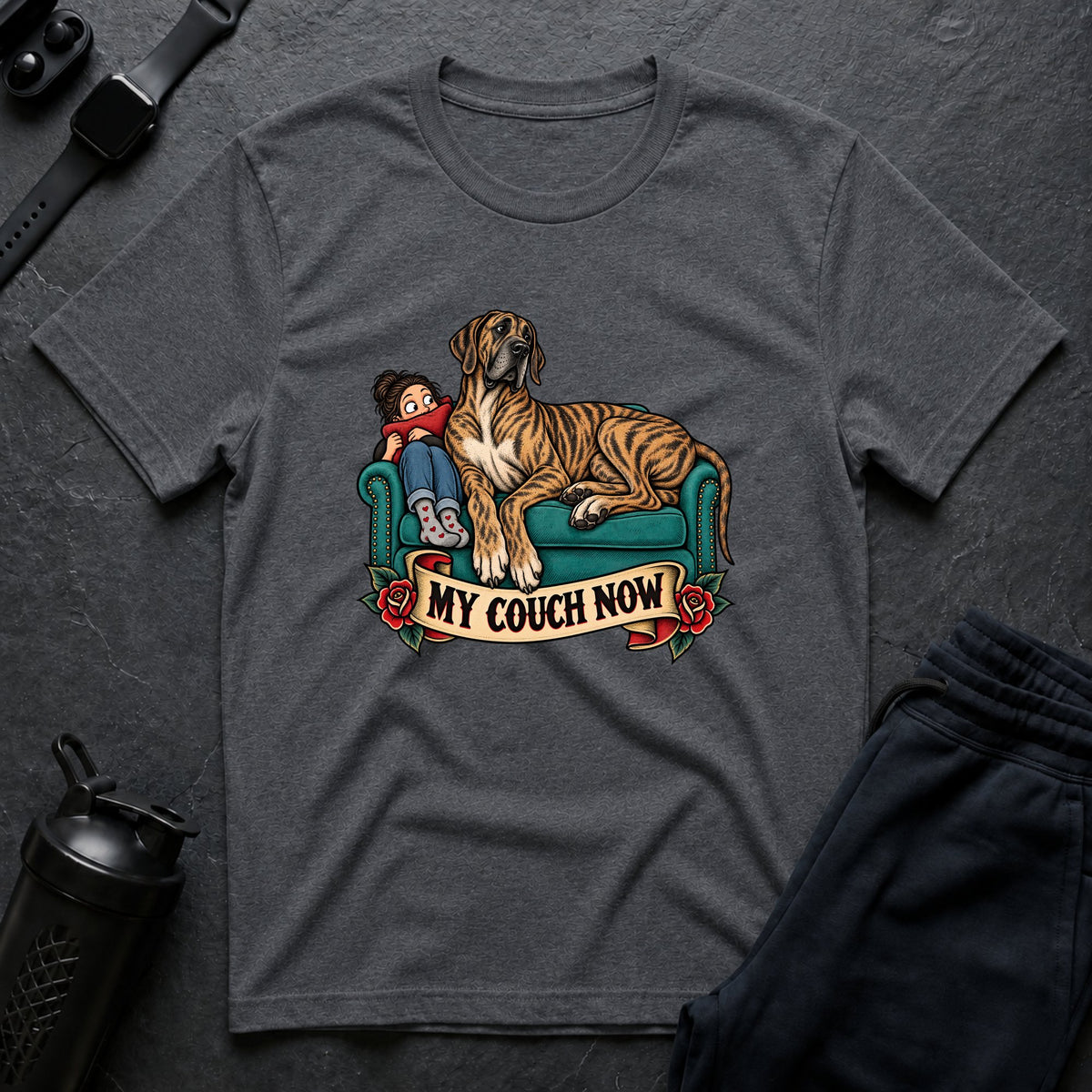 Couch King – Great Dane T-Shirt