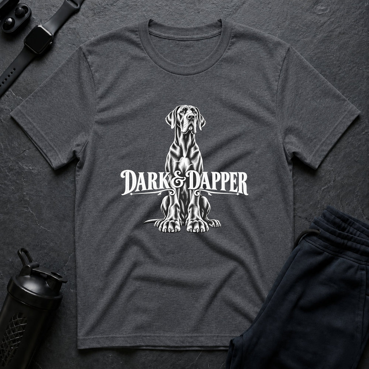 Dark Dapper Dog – Great Dane T-Shirt design
