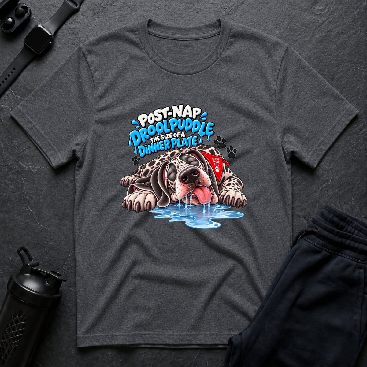 Drool Puddle Nap – Great Dane T-Shirt