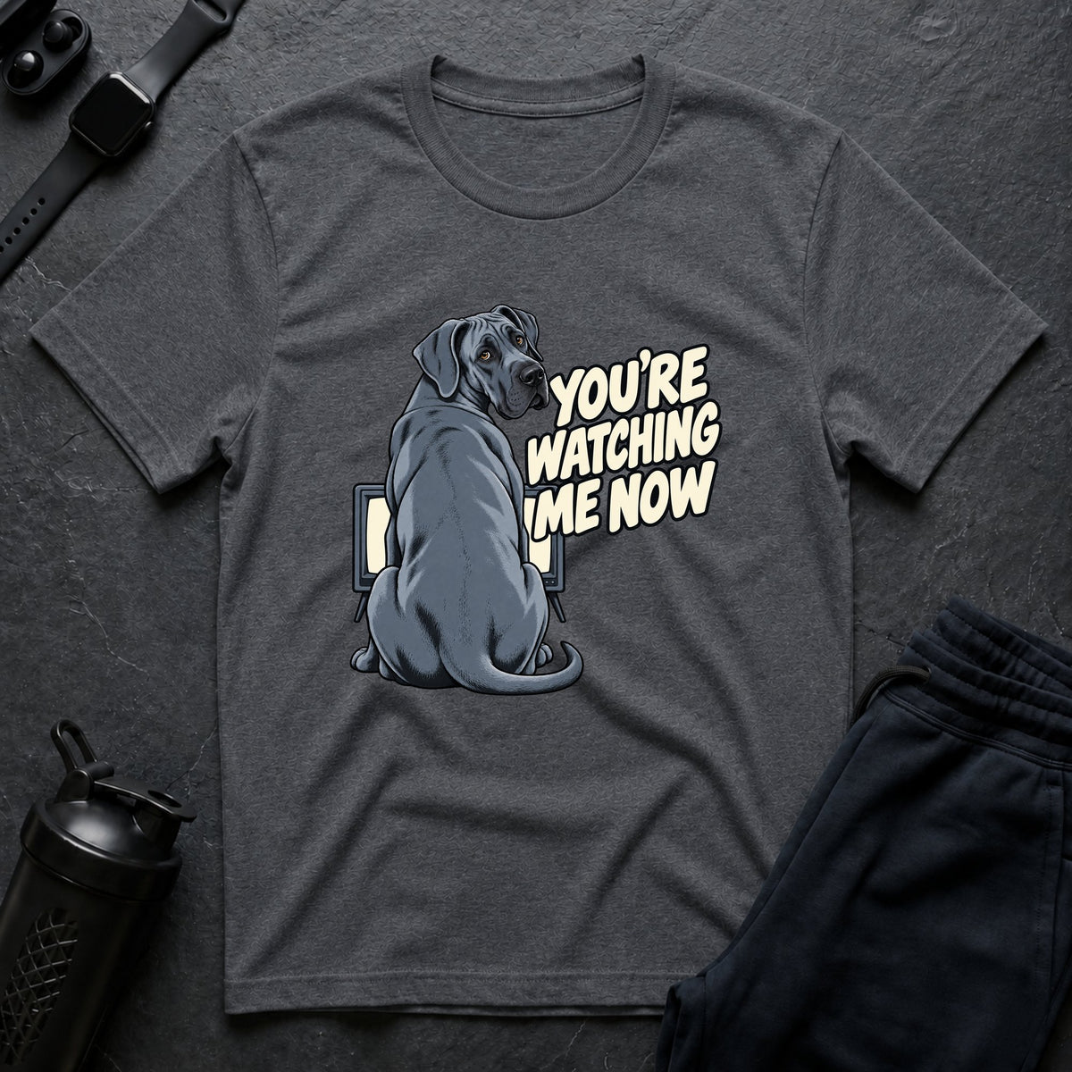 You're Watching Me – Great Dane T-Shirt design
