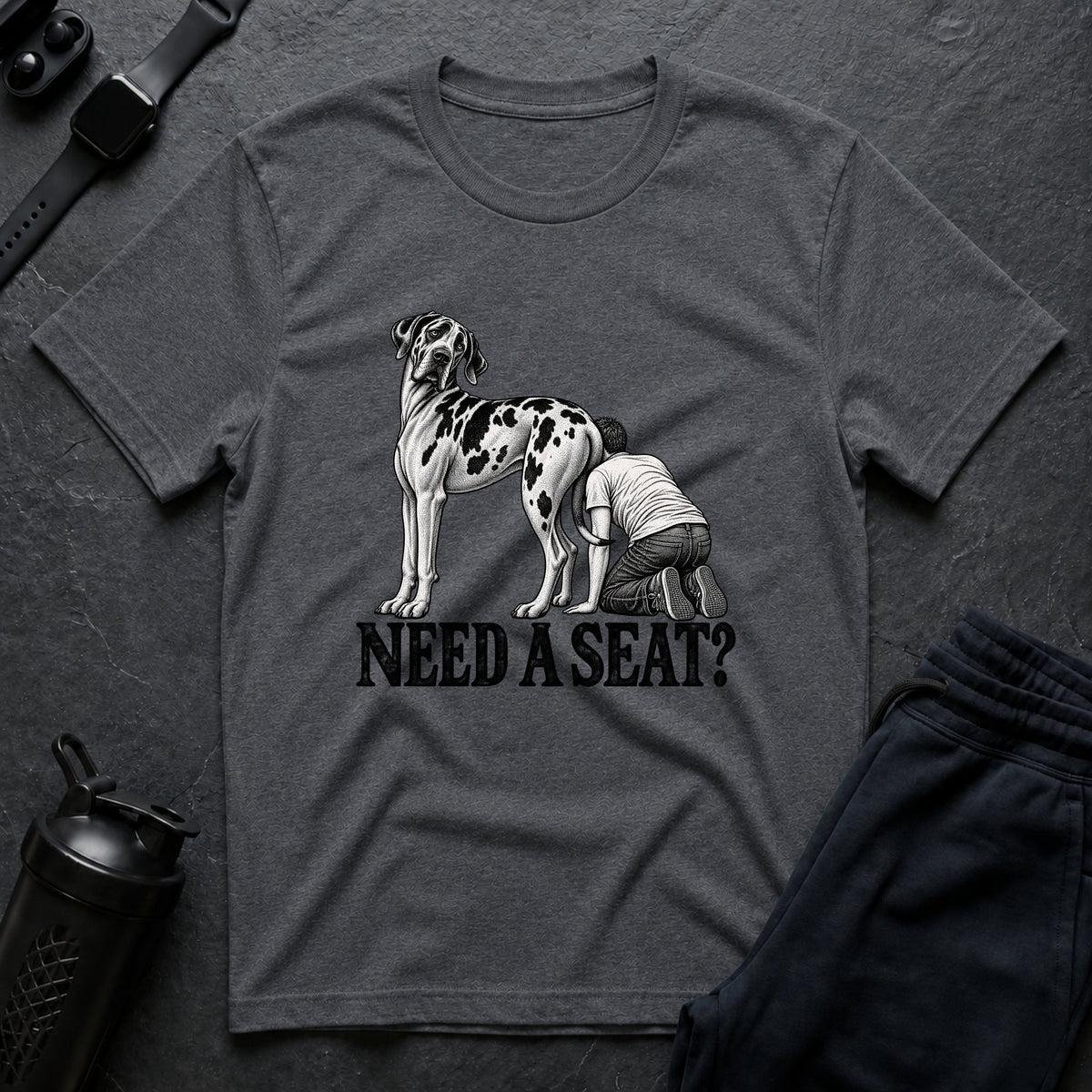 Need A Seat – Great Dane T-Shirt design
