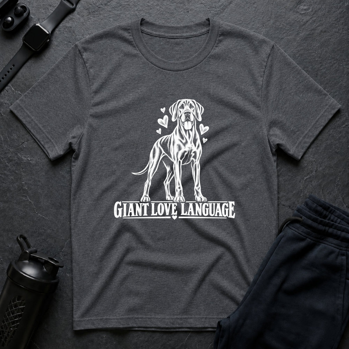 Giant Love Language – Great Dane T-Shirt design