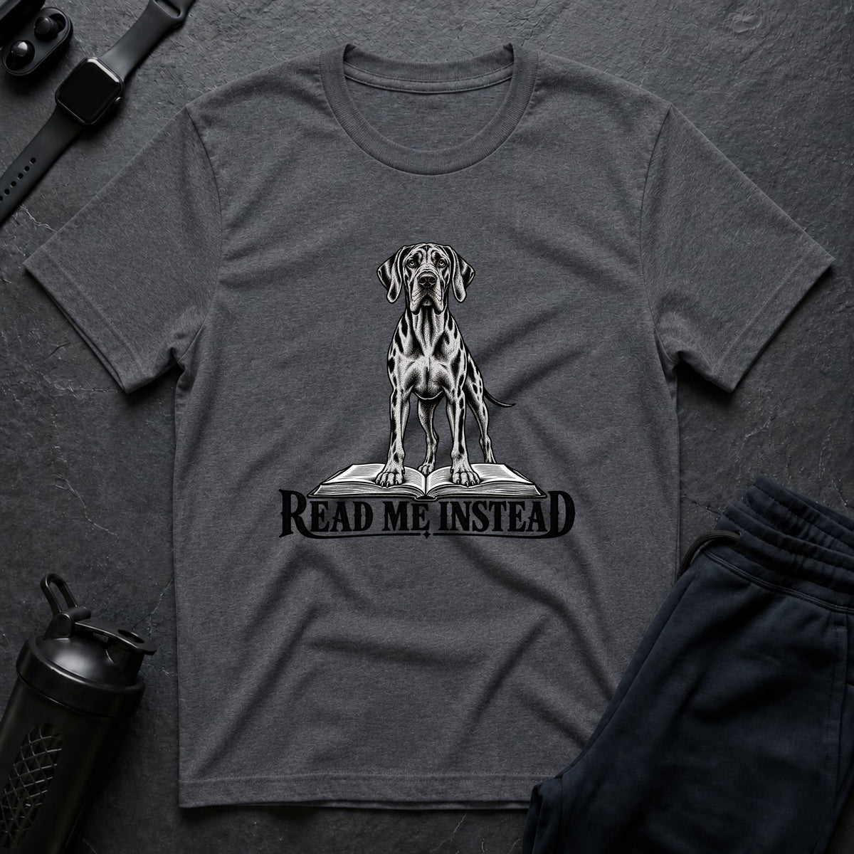 Read Me Instead – Great Dane T-Shirt design