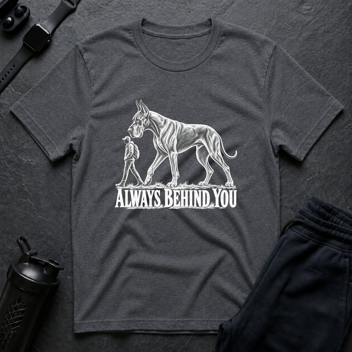 Always Behind – Great Dane T-Shirt design
