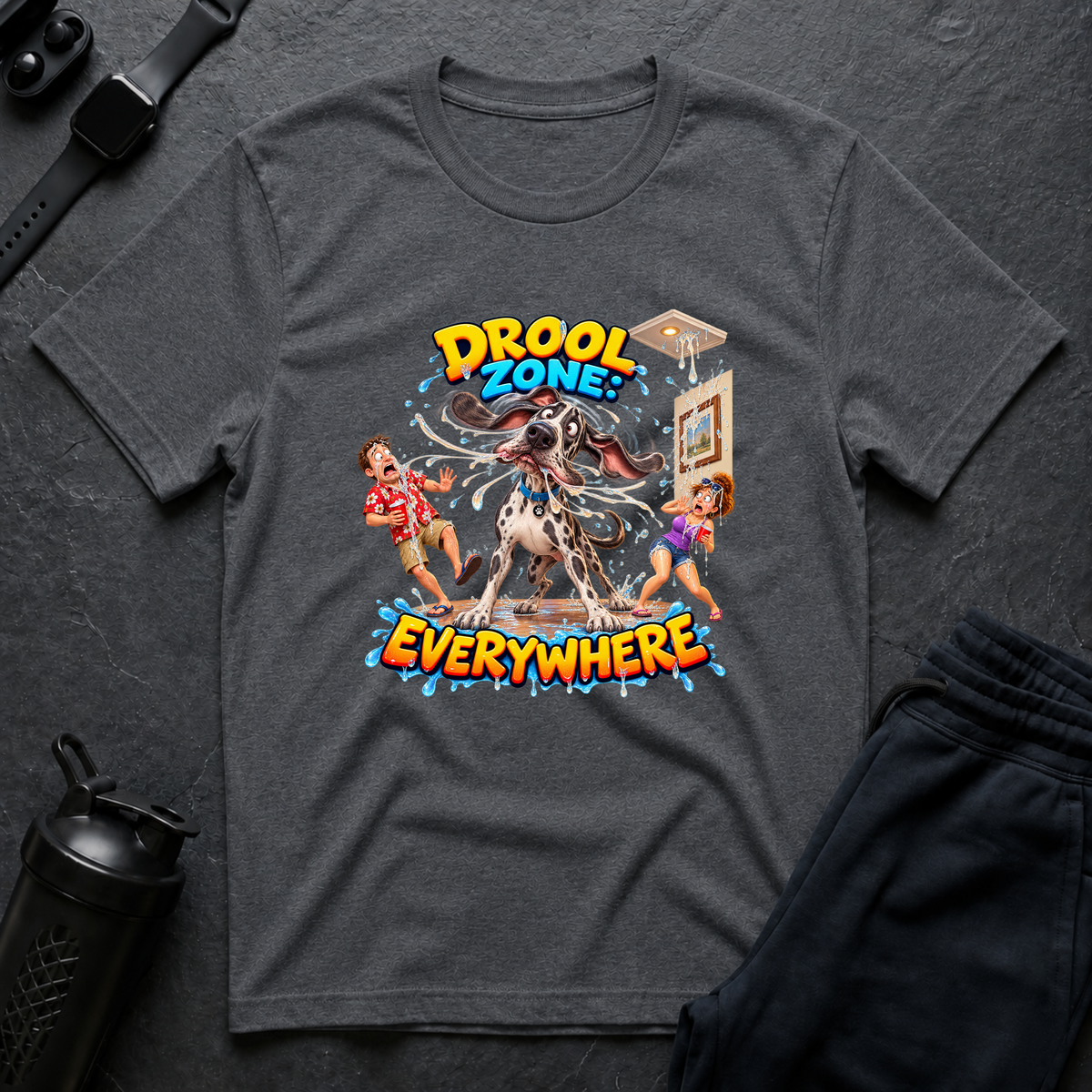 Drool Zone Everywhere – Great Dane T-Shirt