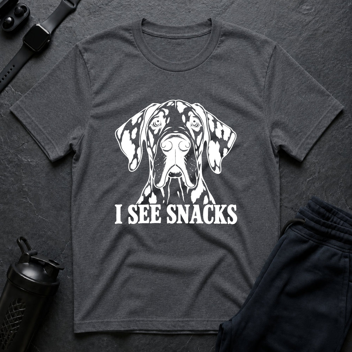 I See Snacks – Great Dane T-Shirt design