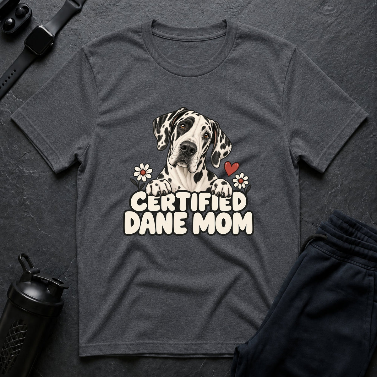 Certified Dane Mom – Great Dane T-Shirt design