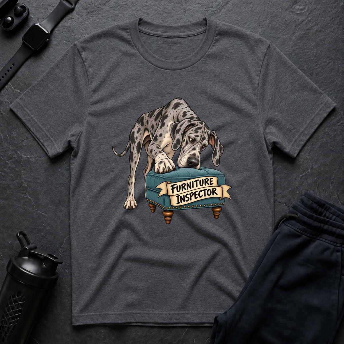 Pet Couch Critic – Great Dane T-Shirt