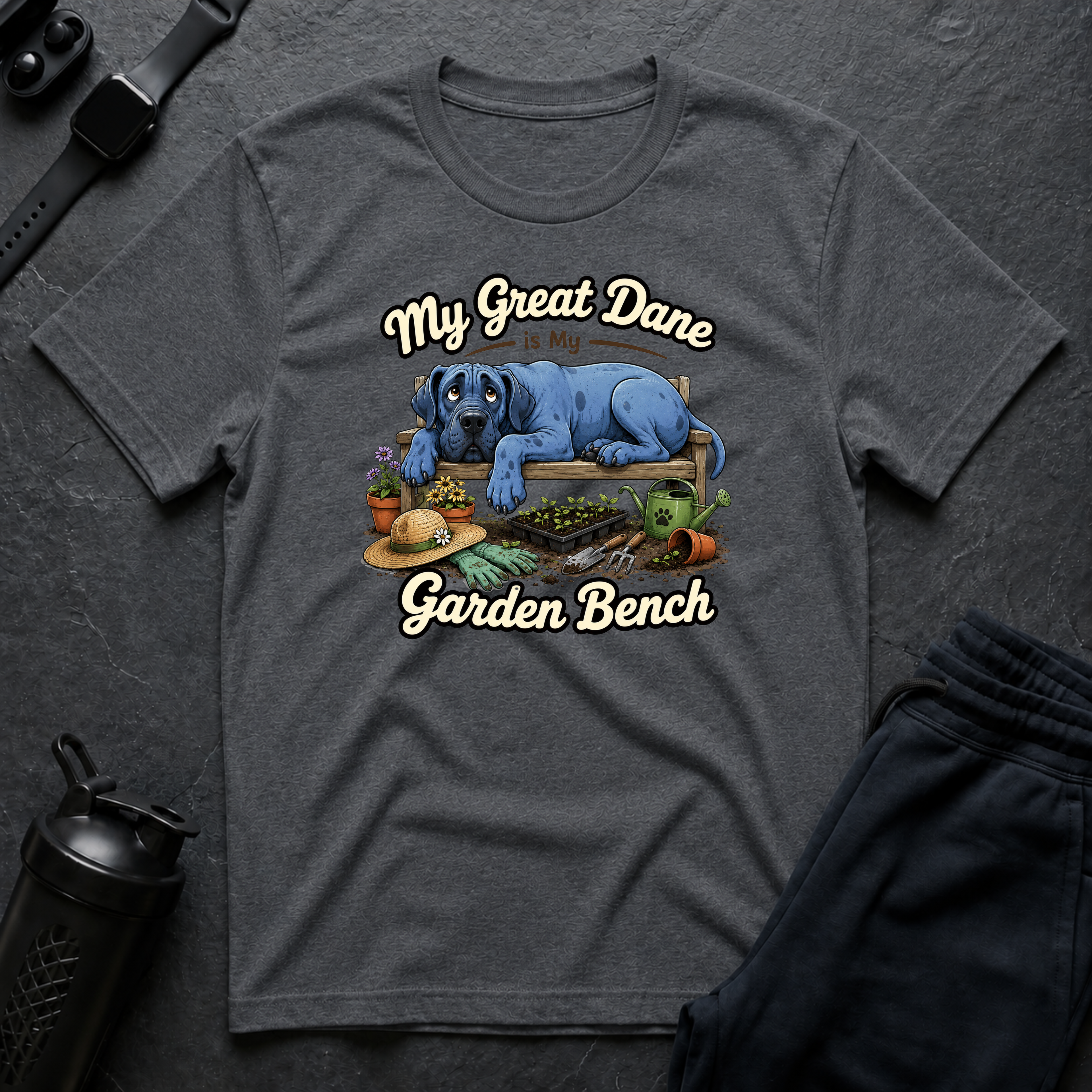 Great Dane Garden Bench