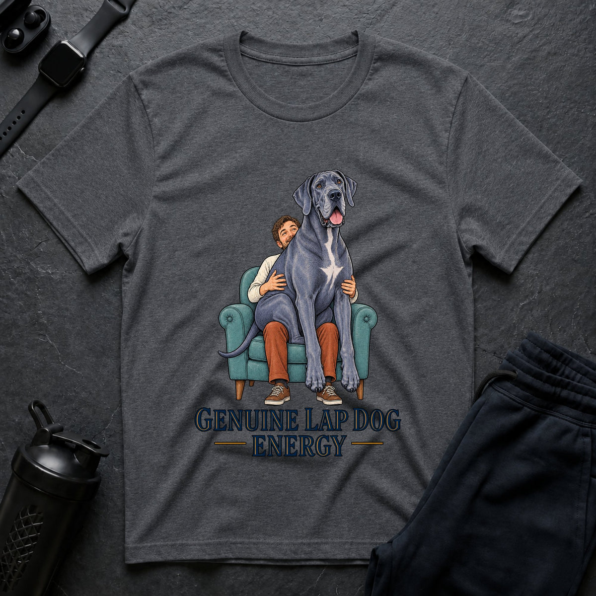 Genuine Lap Dog – Great Dane T-Shirt