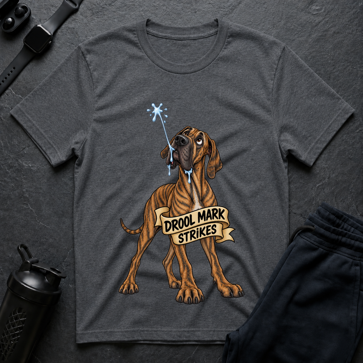 Drool Mark Strikes – Great Dane T-Shirt