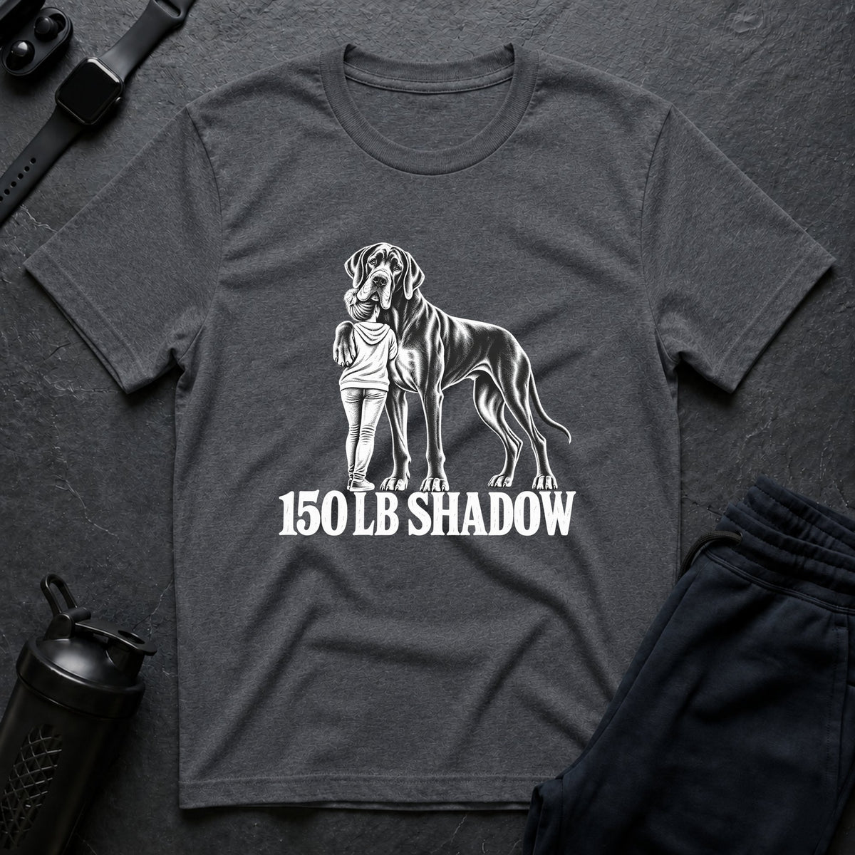 150 LB Shadow – Great Dane T-Shirt design