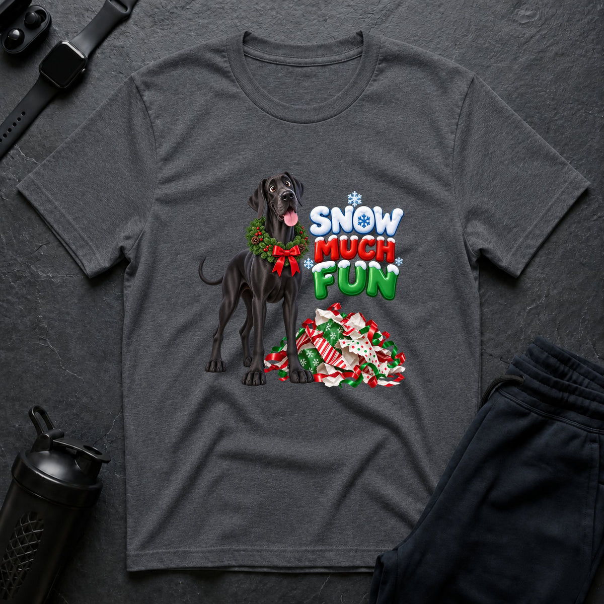 Winter Woofs – Great Dane T-Shirt