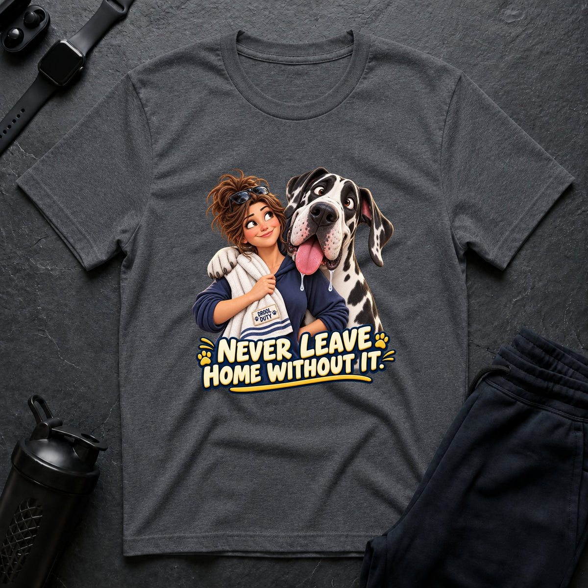 Drool Duty Duo – Great Dane T-Shirt