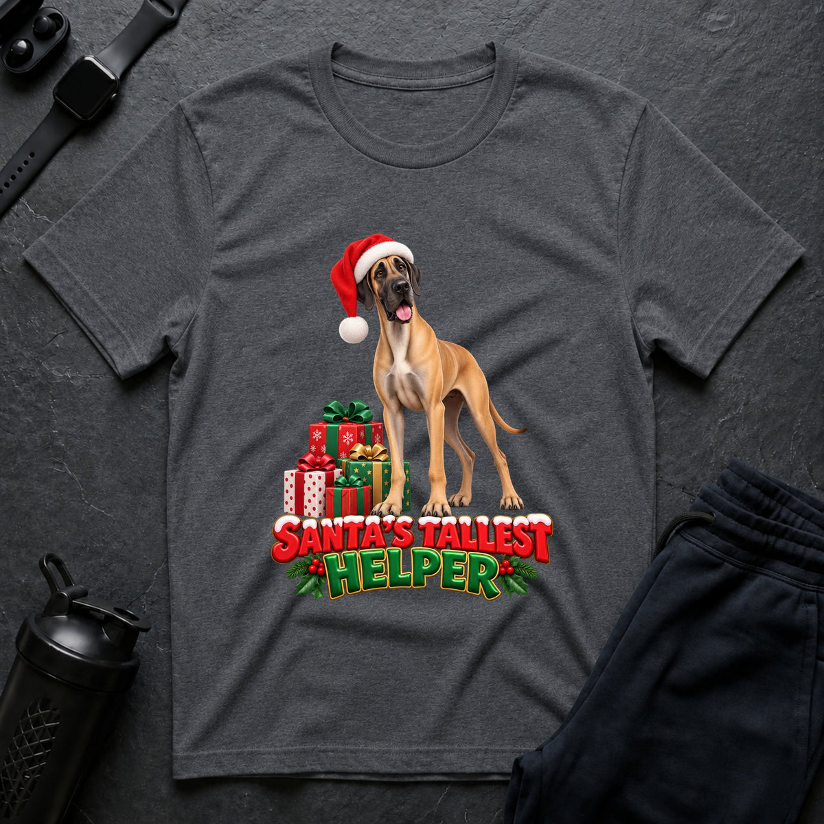 Helper Hound Holiday – Great Dane T-Shirt