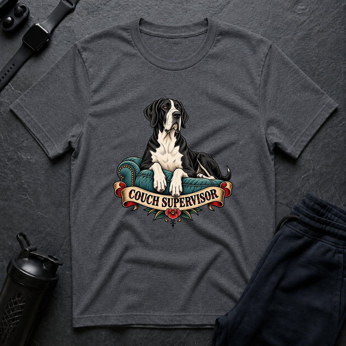 Sofa Guardian – Great Dane T-Shirt