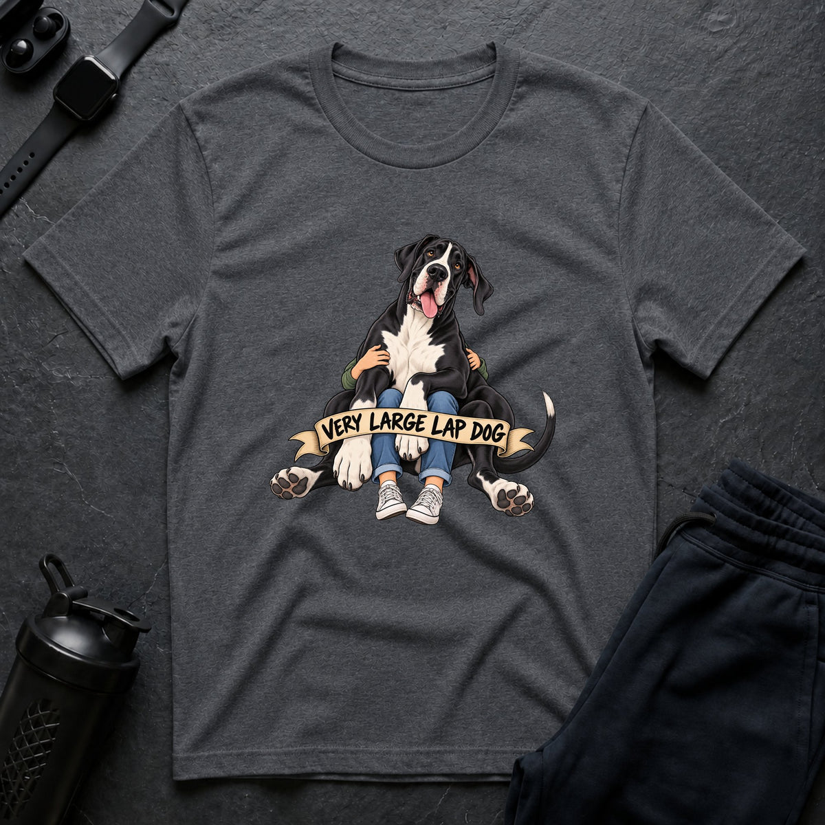 Very Large Lapdog – Great Dane T-Shirt