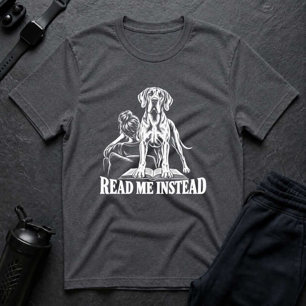 Read Me Instead – Great Dane T-Shirt