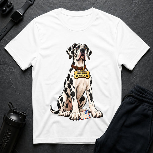 Doggy Delivery Duty – Great Dane T-Shirt design