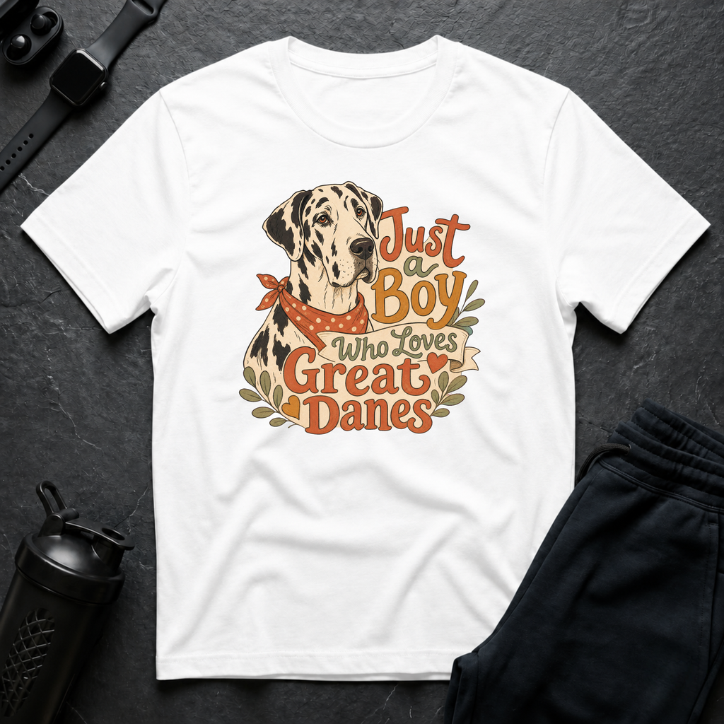 Boy Loves Great Danes