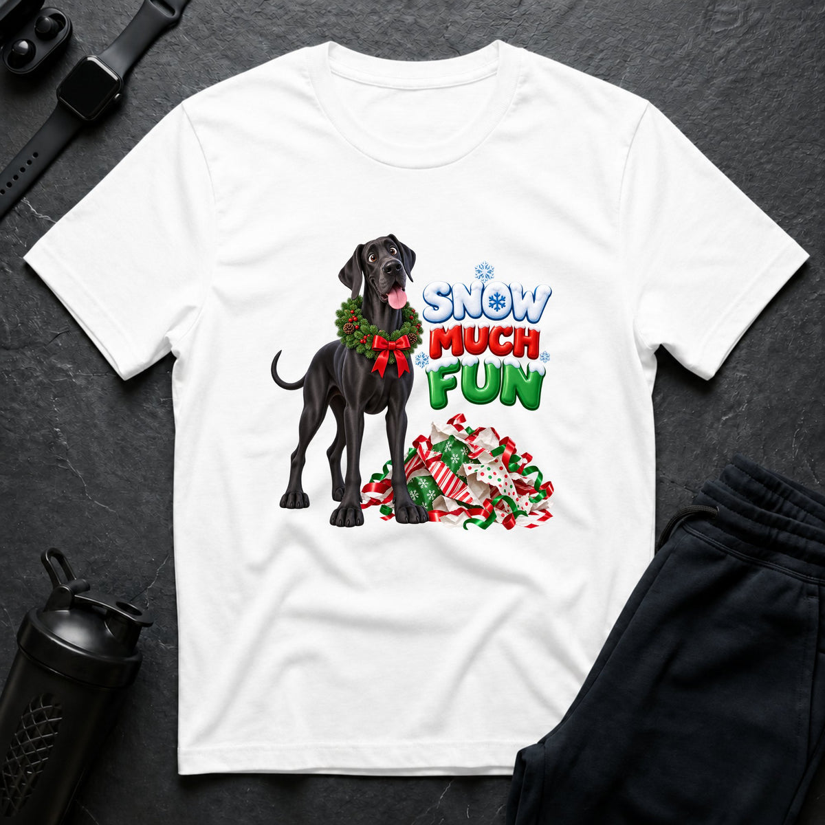 Winter Woofs – Great Dane T-Shirt