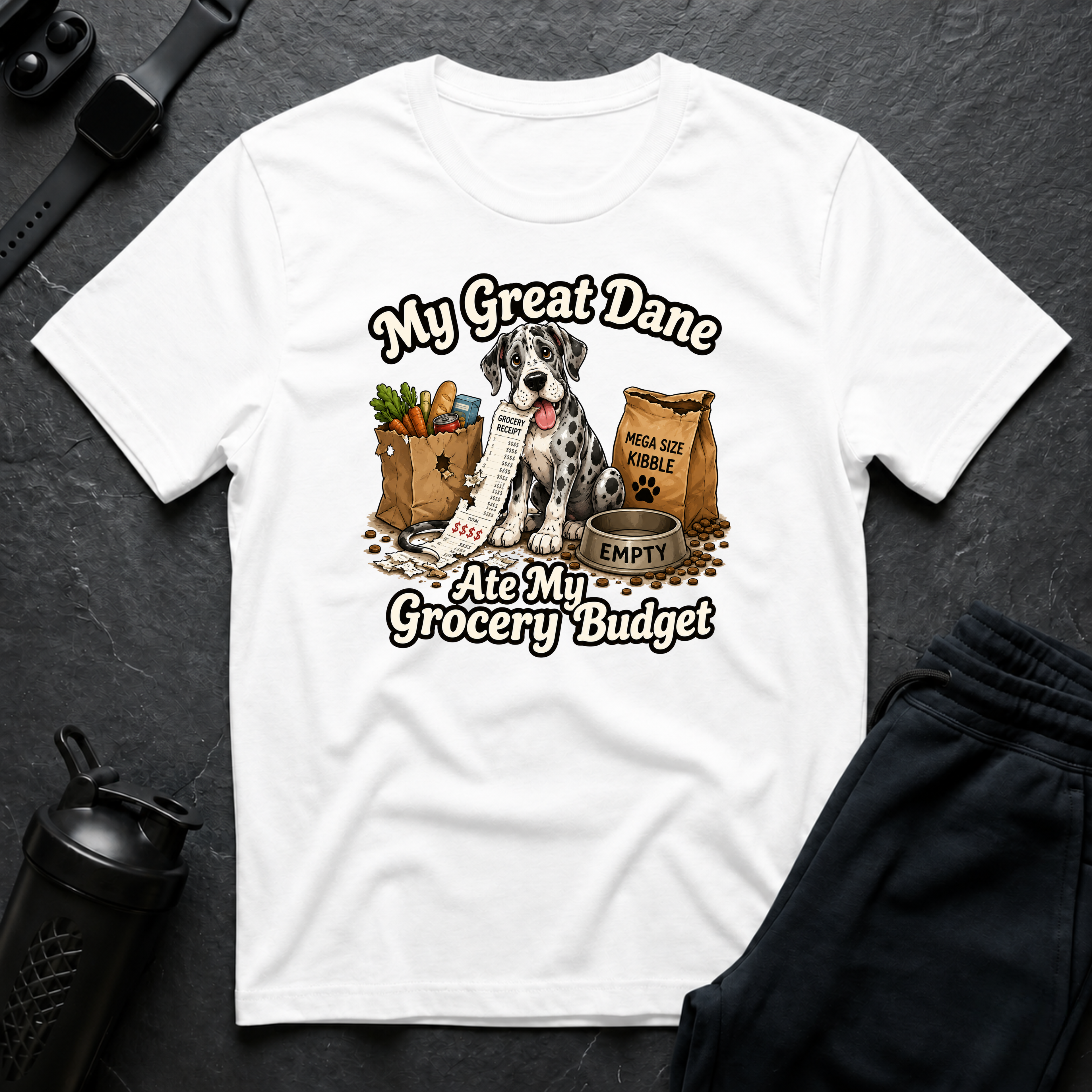 Great Dane Grocery Drama