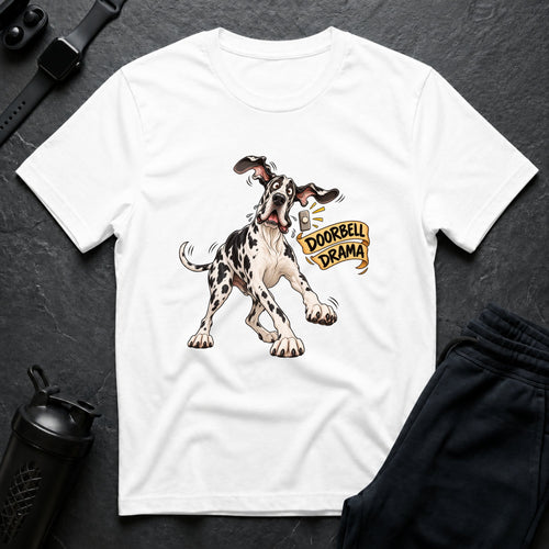 Doorbell Hysteria – Great Dane T-Shirt design