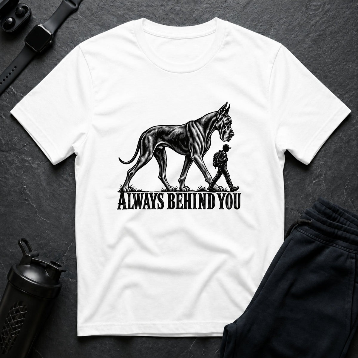 Always Behind – Great Dane T-Shirt design