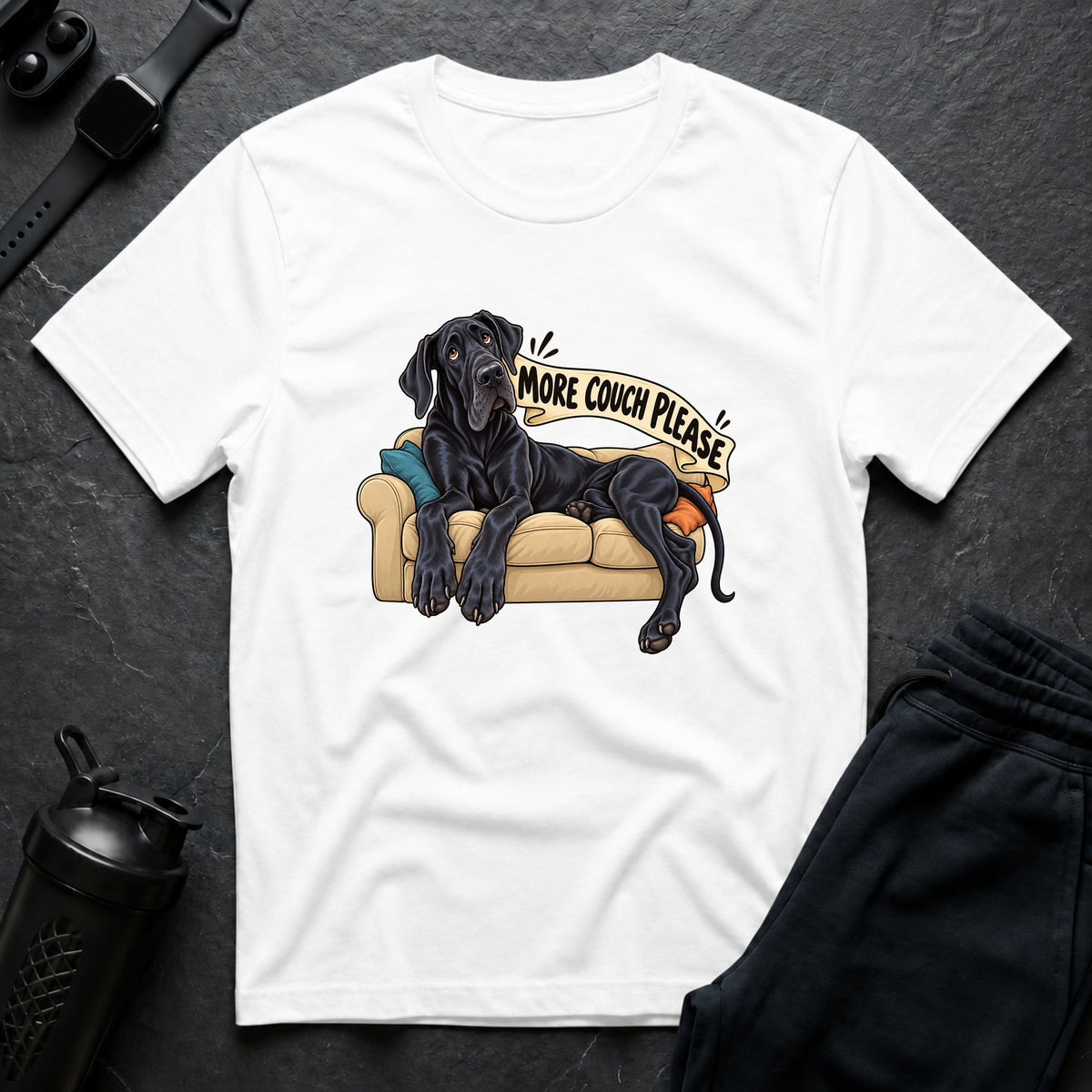 Couch Canine – Great Dane T-Shirt design