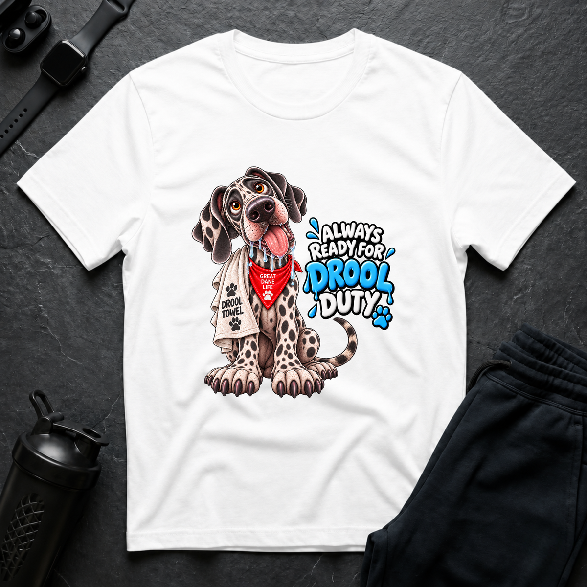 Drool Duty – Great Dane T-Shirt design