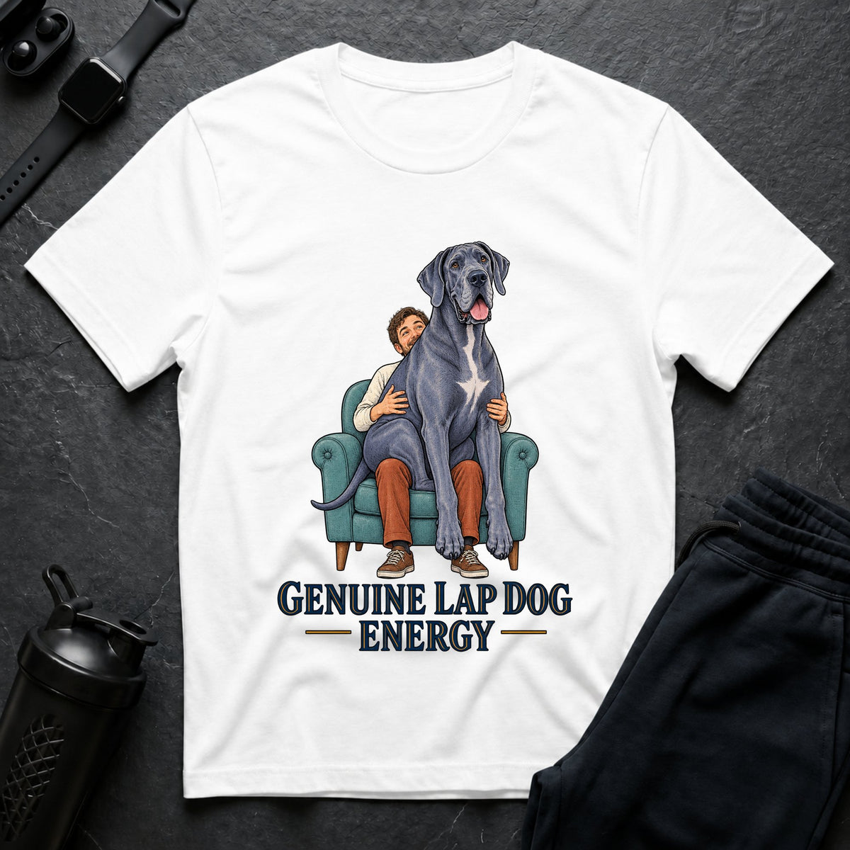 Genuine Lap Dog – Great Dane T-Shirt design