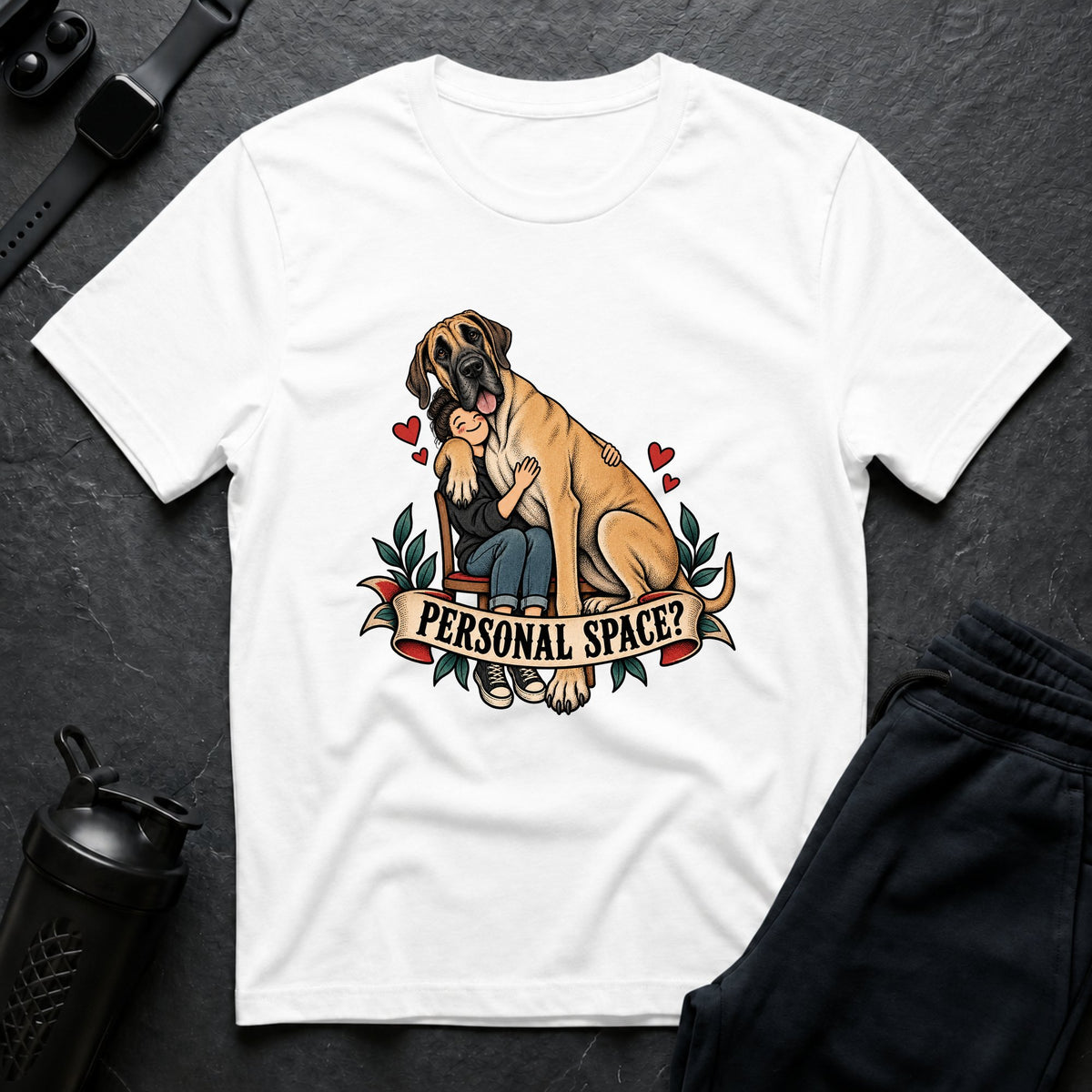 Personal Space 2 – Great Dane T-Shirt design