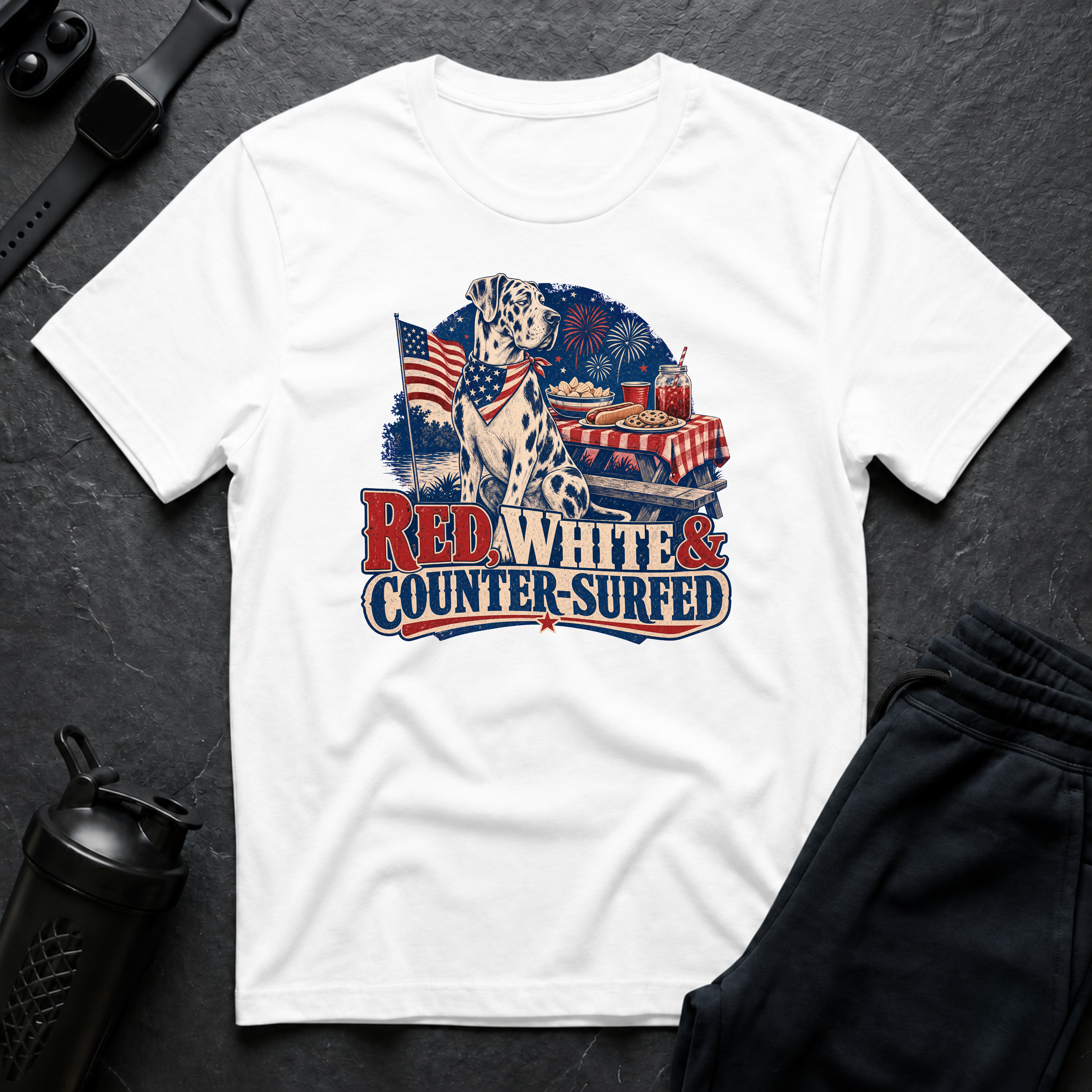 Red White Counter Surfer