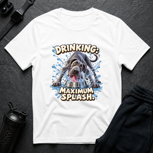 Drinking Splash – Great Dane T-Shirt design