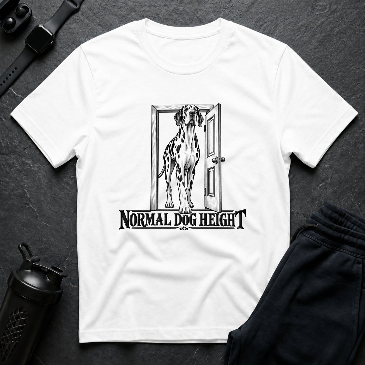Normal Dog Height – Great Dane T-Shirt design