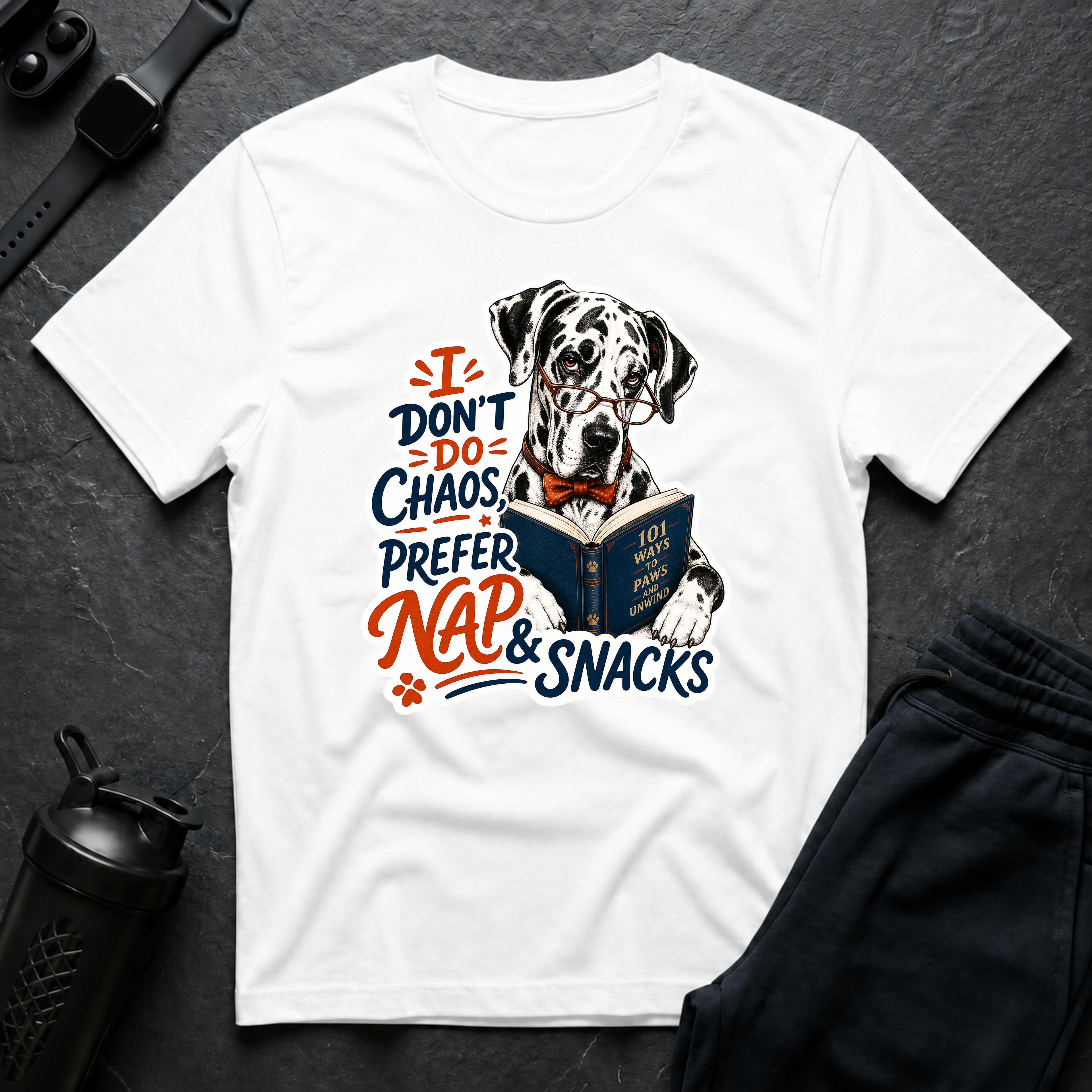 Paws Nap Snacks Tee