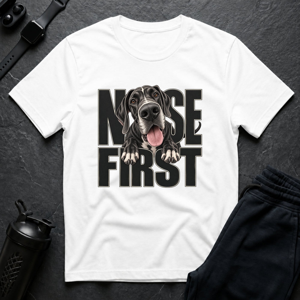 Nose First – Great Dane T-Shirt design