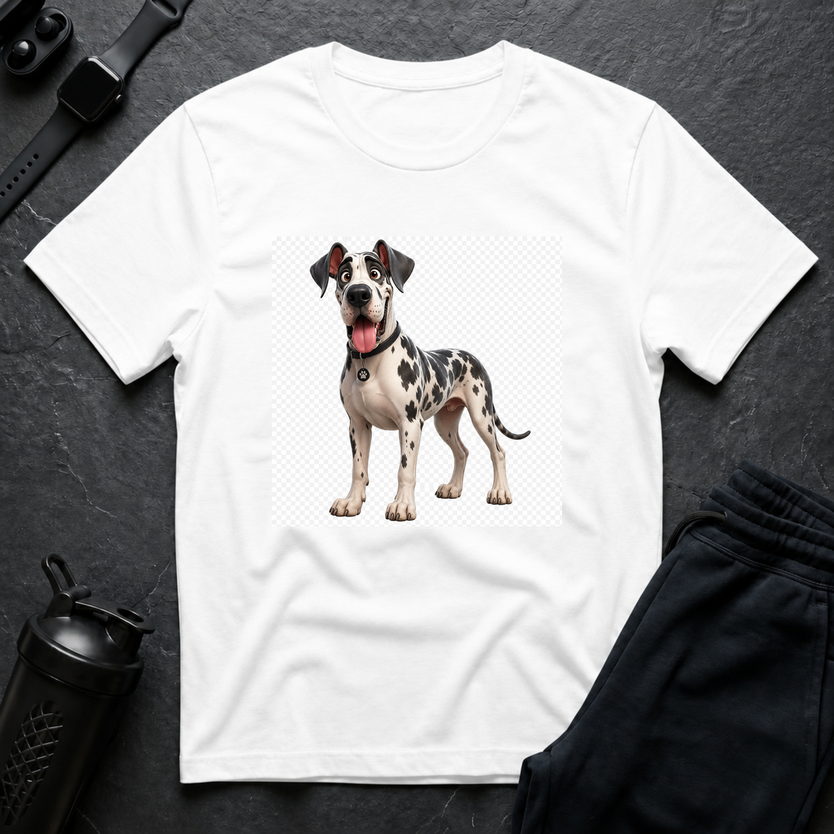 Happy Dalmatian – Great Dane T-Shirt design