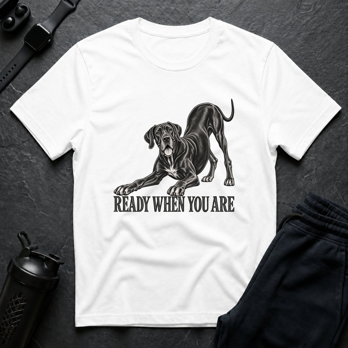 Ready When You – Great Dane T-Shirt design