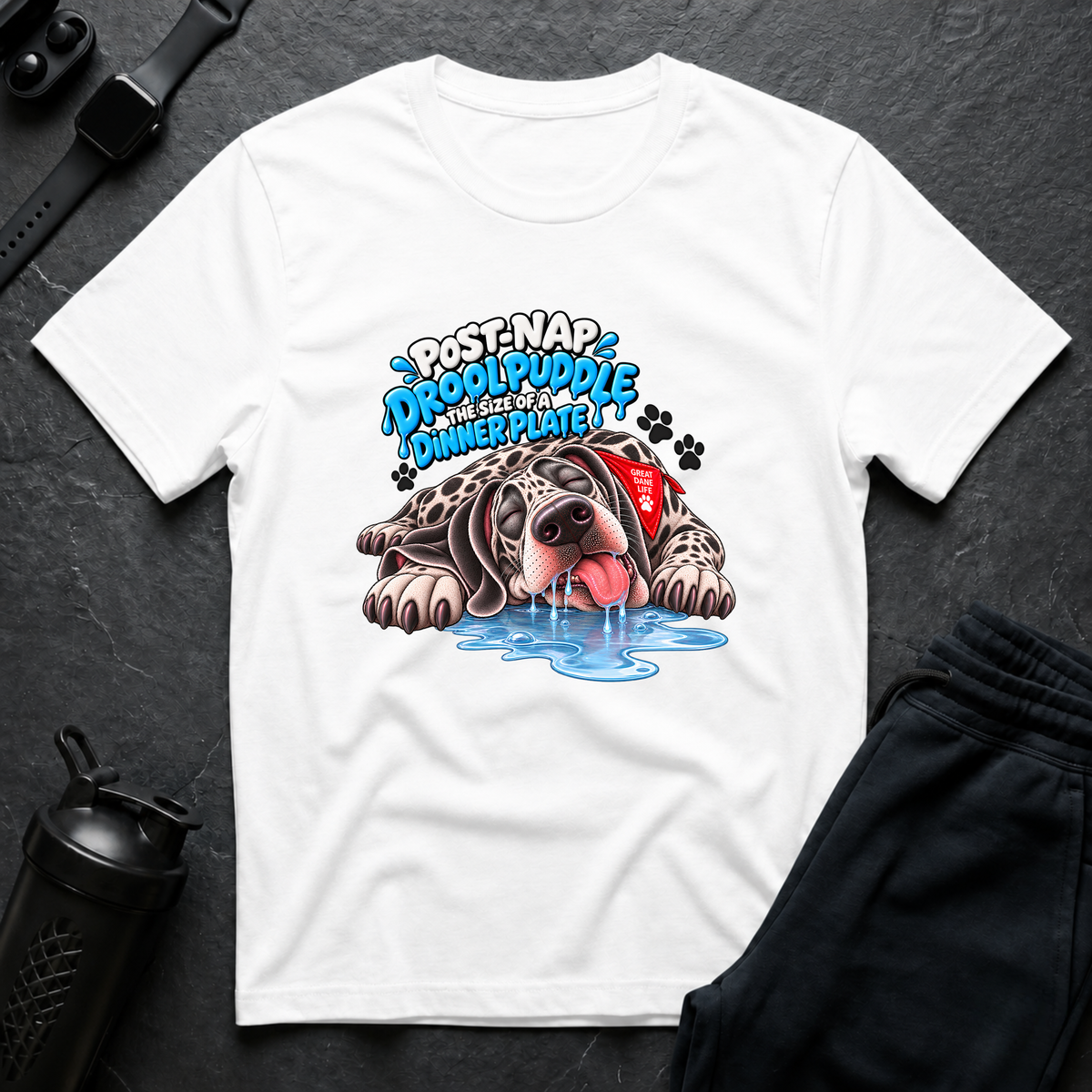 Drool Puddle – Great Dane T-Shirt design