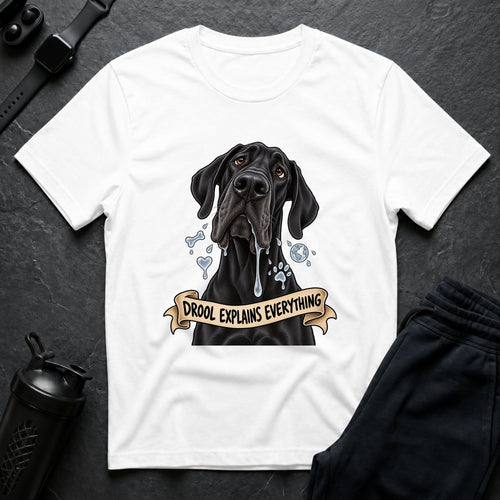 Drool Explains – Great Dane T-Shirt design