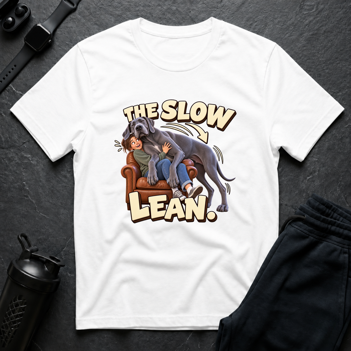 The Slow Lean – Great Dane T-Shirt design