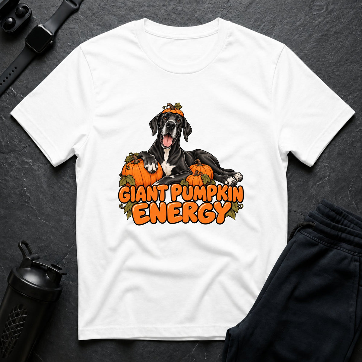 Giant Pumpkin Energy – Great Dane T-Shirt design