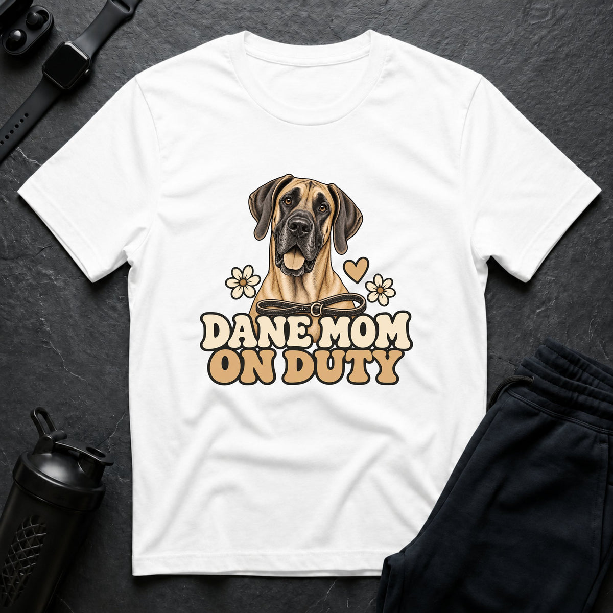 Dane Mom Duty – Great Dane T-Shirt
