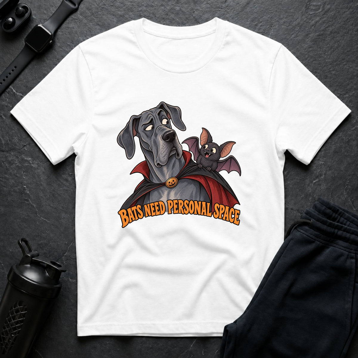 Bats Personal Space – Great Dane T-Shirt design
