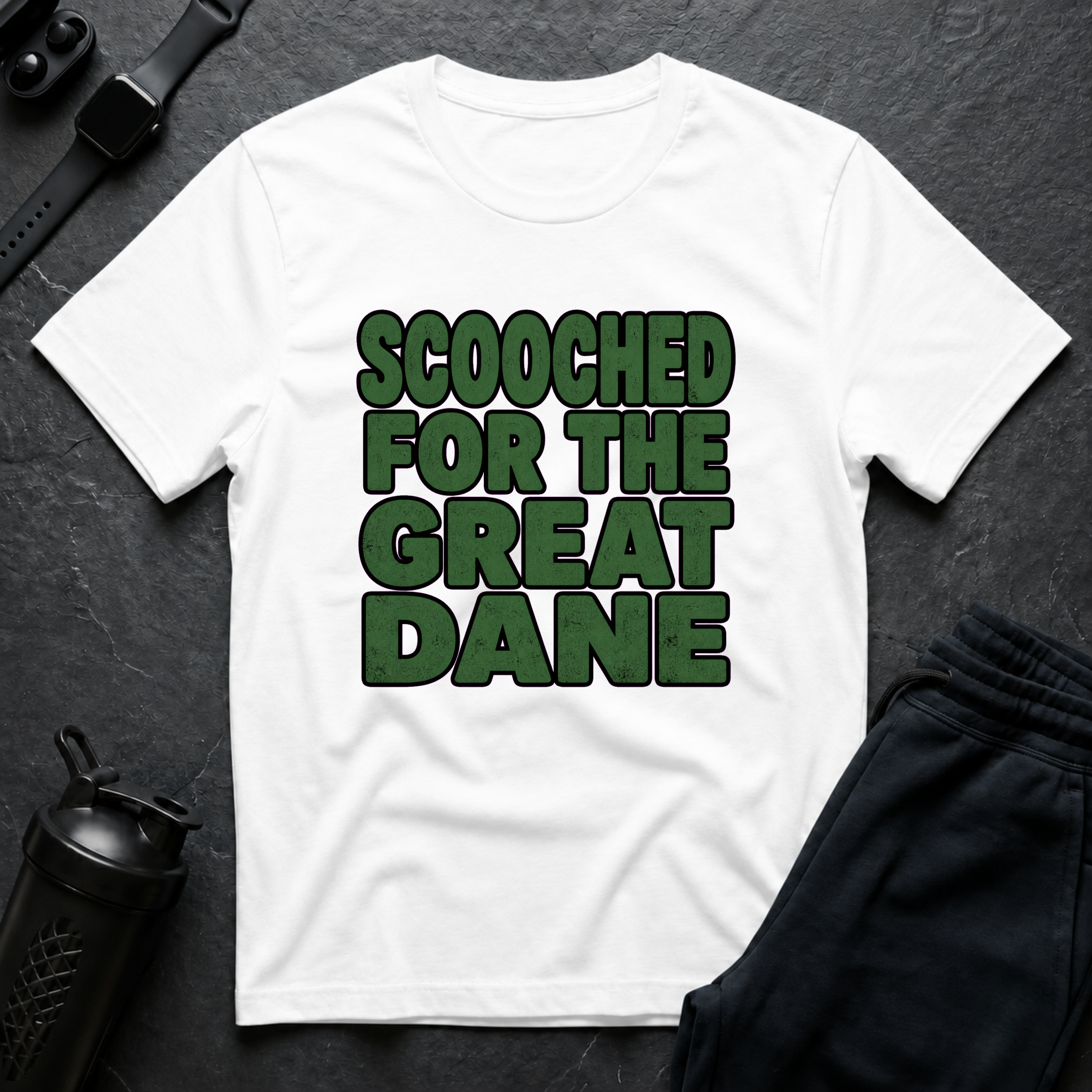 Scooched Great Dane